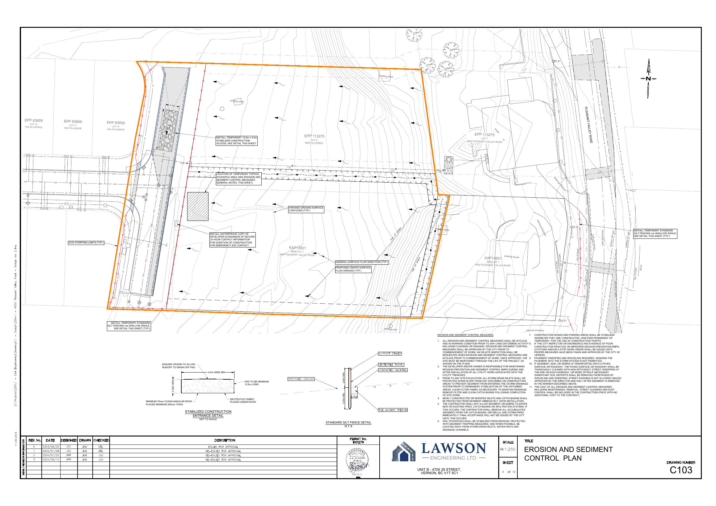 C103 — Erosion and Sediment Control Plan
